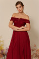 Vestido Festa Madrinha  Marsala   Longo Ladydress