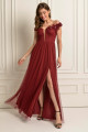 Vestido Festa Madrinha  Marsala   Longo Ladydress