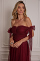 Vestido Festa Madrinha  Marsala   Longo Ladydress