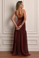 Vestido Festa Madrinha  Marsala   Longo Ladydress