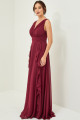 Vestido Festa Madrinha  Marsala   Longo Ladydress