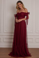 Vestido Festa Madrinha  Marsala   Longo Ladydress