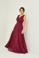 Vestido Festa Madrinha  Marsala   Longo Ladydress