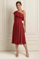 Vestido Festa Madrinha  Marsala   Midi Ladydress