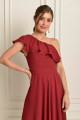 Vestido Festa Madrinha  Marsala   Midi Ladydress