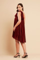 Vestido de Festa Midi Marsala Lara Ladydress