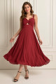 Vestido Festa Madrinha  Marsala   Midi Ladydress