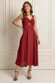 Vestido Festa Madrinha  Marsala   Midi Ladydress