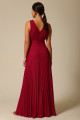 Vestido Festa Madrinha  Marsala  busto plissado Longo Ladydress