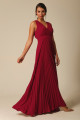 Vestido Festa Madrinha  Marsala  busto plissado Longo Ladydress