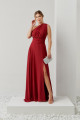 Vestido Festa Madrinha  marsala  fenda longo Ladydress