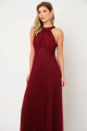 Vestido Festa Madrinha  Marsala  tule Longo Ladydress