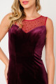 Vestido Festa Madrinha  Marsala  veludo Longo Ladydress