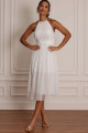 Vestido Festa Madrinha  Off White   Midi Ladydress