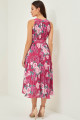 Vestido Festa Madrinha  Pink Estampado estampa floral Midi Ladydress