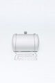 Clutch Festa Madrinha Prata Bolsa Alça Com Corrente Ladydress