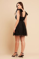 Vestido de Fetsa Curto Preto Nicky Ladydress
