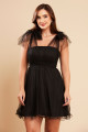 Vestido de Fetsa Curto Preto Nicky Ladydress