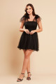 Vestido de Fetsa Curto Preto Nicky Ladydress