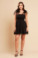 Vestido de Fetsa Curto Preto Nicky Ladydress