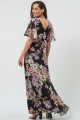 Vestido Longo Estampado Liliane Preto
