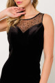 Vestido Festa Madrinha  Preto  veludo Longo Ladydress