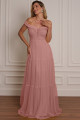 Vestido Festa Madrinha  Rosa    Longo Ladydress