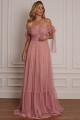 Vestido Festa Madrinha  Rosa   Longo Ladydress