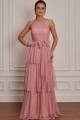 Vestido Festa Madrinha  Rosa   Longo Ladydress