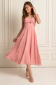 Vestido Festa Madrinha  Rosa   Longo Ladydress
