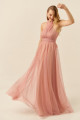 Vestido Festa Madrinha  Rosa   Longo Ladydress
