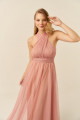 Vestido Festa Madrinha  Rosa   Longo Ladydress