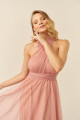 Vestido Festa Madrinha  Rosa   Longo Ladydress