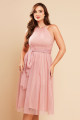 Vestido de Festa Midi Rosa Janaina Ladydress