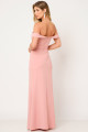 Vestido Festa Madrinha  Rosa  decote Longo Ladydress