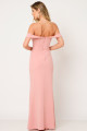 Vestido Festa Madrinha  Rosa  decote Longo Ladydress