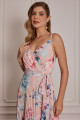 Vestido Festa Madrinha  Rosa Estampado  Longo Ladydress