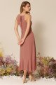 Vestido Festa Madrinha  Rose  decote  Midi Ladydress