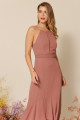 Vestido Festa Madrinha  Rose  decote  Midi Ladydress