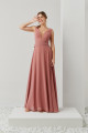 Vestido Festa Madrinha  rose  decote longo Ladydress