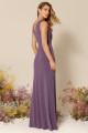 Vestido Festa Madrinha  Roxo  decote v Longo Ladydress