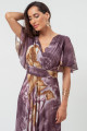 Vestido Longo Estampado Liliane Roxo