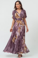 Vestido Longo Estampado Liliane Roxo