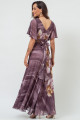 Vestido Longo Estampado Liliane Roxo