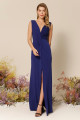 Vestido Festa Madrinha  Royal  decote v Longo Ladydress