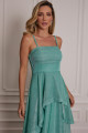 Vestido Festa Madrinha  Azul Tiffany   Longo Ladydress