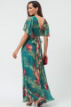 Vestido Longo Estampado Liliane Verde Esmeralda