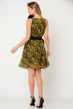 Vestido Festa Madrinha  Verde Estampado decote Curto Ladydress