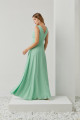 Vestido Festa Madrinha  verde menta  decote longo Ladydress