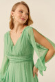 Vestido Festa Madrinha  Verde Menta  decote Longo Ladydress